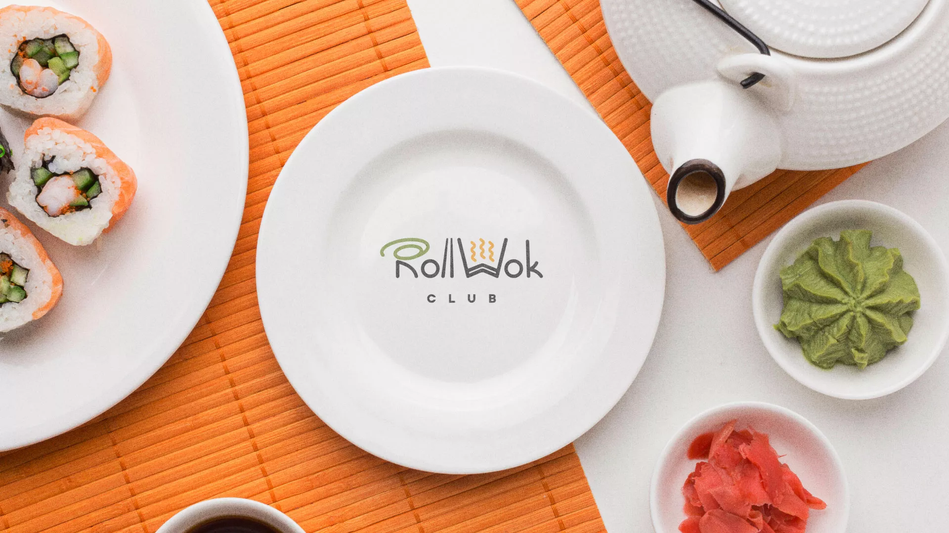 Разработка логотипа и фирменного стиля в Ижевске для суши-бара «Roll Wok Club» Разработка логотипа и фирменного стиля в Ижевске для суши-бара «Roll Wok Club»